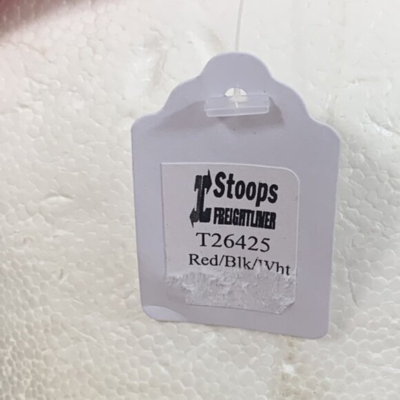 Stoops Freightliner Baseball Hat Cap Mens OSFA Red Black Tread Faux Suede Brim - Picture 10 of 16